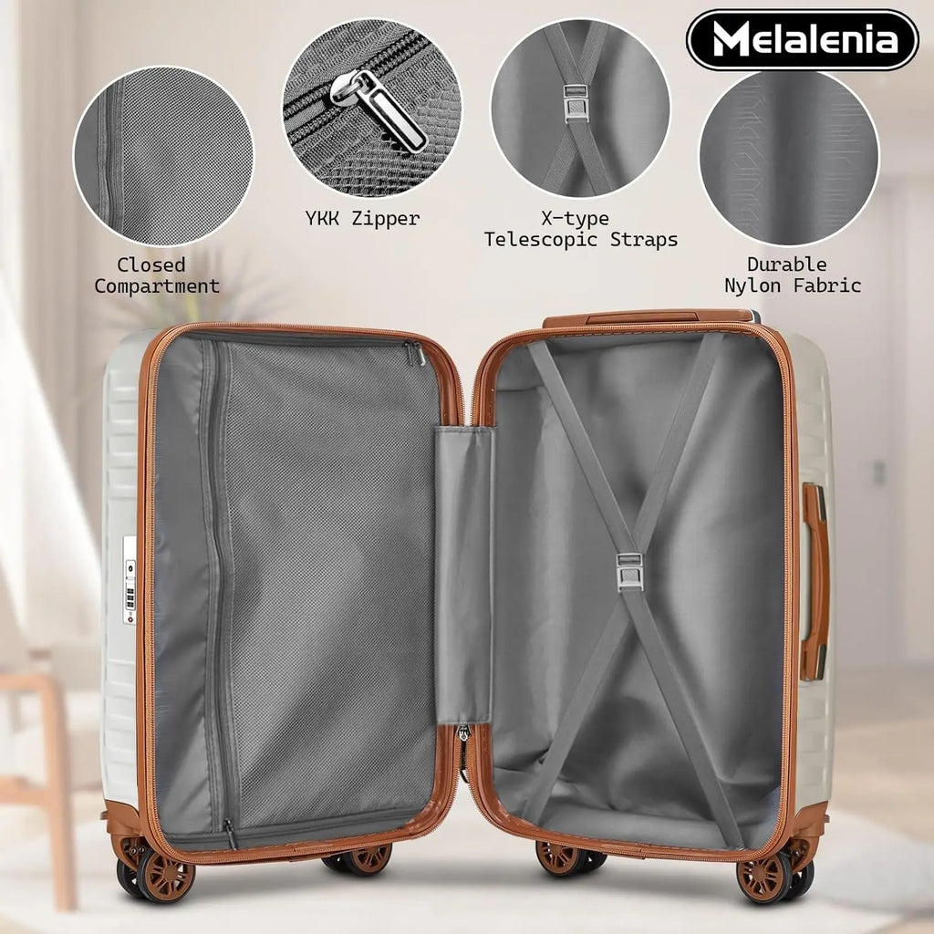 7-Piece ABS Luggage Set – TSA Lock & Spinner Wheels