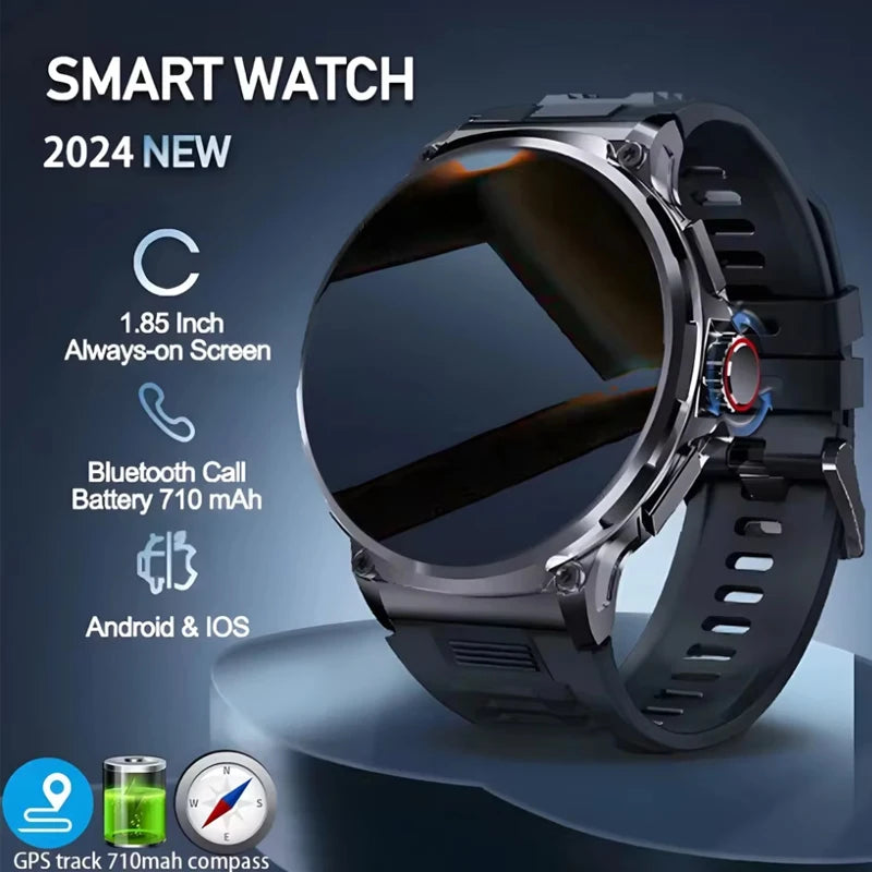 Men's GPS Smart Watch | 1.85" HD AMOLED 710mAh Bluetooth Call Sport Smartwatch for Android & iOS