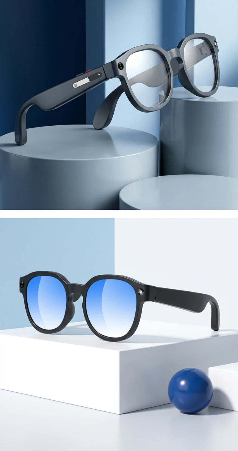 Lenovo AI Smart Glasses — 8MP HD Camera, 4K, AI Translation, Bluetooth Calling & Music