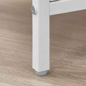 Bedside Table set of 2, Side Table with 2 Storage Drawers, Open Compartment, Coffee Table, Bedside Table Bedroom, White