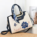 Luxury Embroidered Floral Soft PU Leather Crossbody Shoulder Bag – Casual Designer Handbag for Women