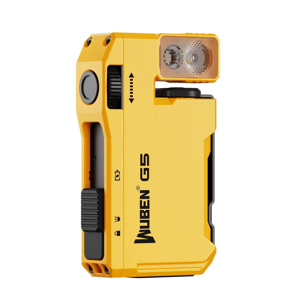 Wuben G5 EDC Pocket Flashlight – 400 Lumens, Dual Light Sources, RGB & USB-C Rechargeable