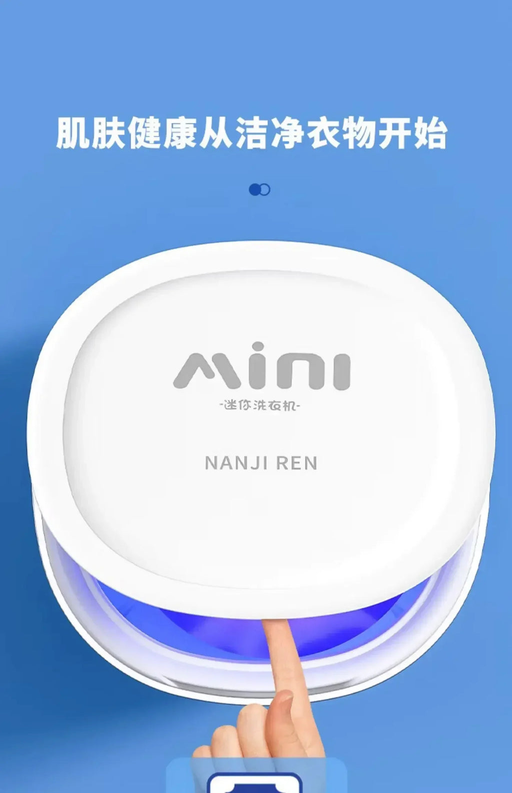 Semi-Automatic Household Mini Washer-Dryer Combo — Portable Washing Machine for Apartments, Dorms & Small Spaces