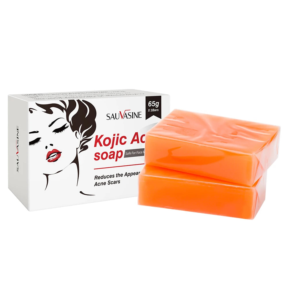 Kojic Acid Brightening Soap Bar – Handmade Natural Cleansing Bath Bar for Dark Spots & Even Skin Tone