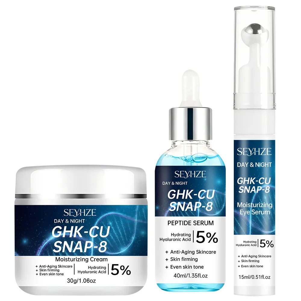 SEYHZE 3-Piece Facial Skincare Kit – Eye Essence, Moisturizing Cream & Serum for Lifting & Hydration