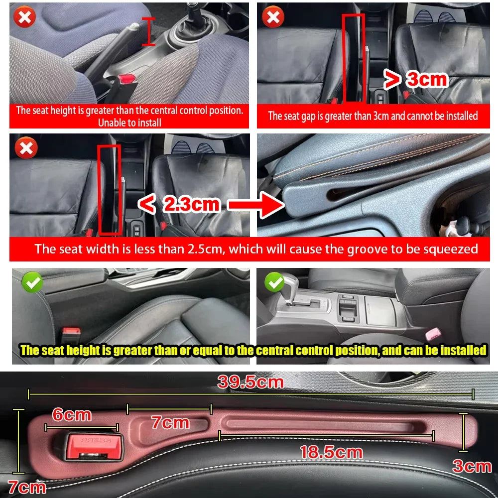 Car Seat Gap Filler – EVA Seat-to-Console Strip