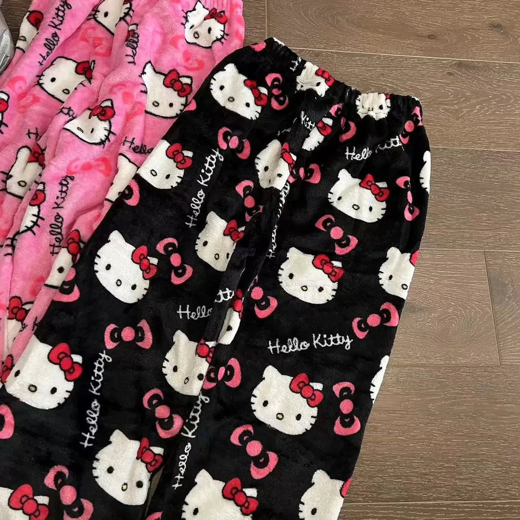 2026 Hello Kitty Anime Pajama Pants | Cartoon Couple Leisure Home Sleepwear Trousers
