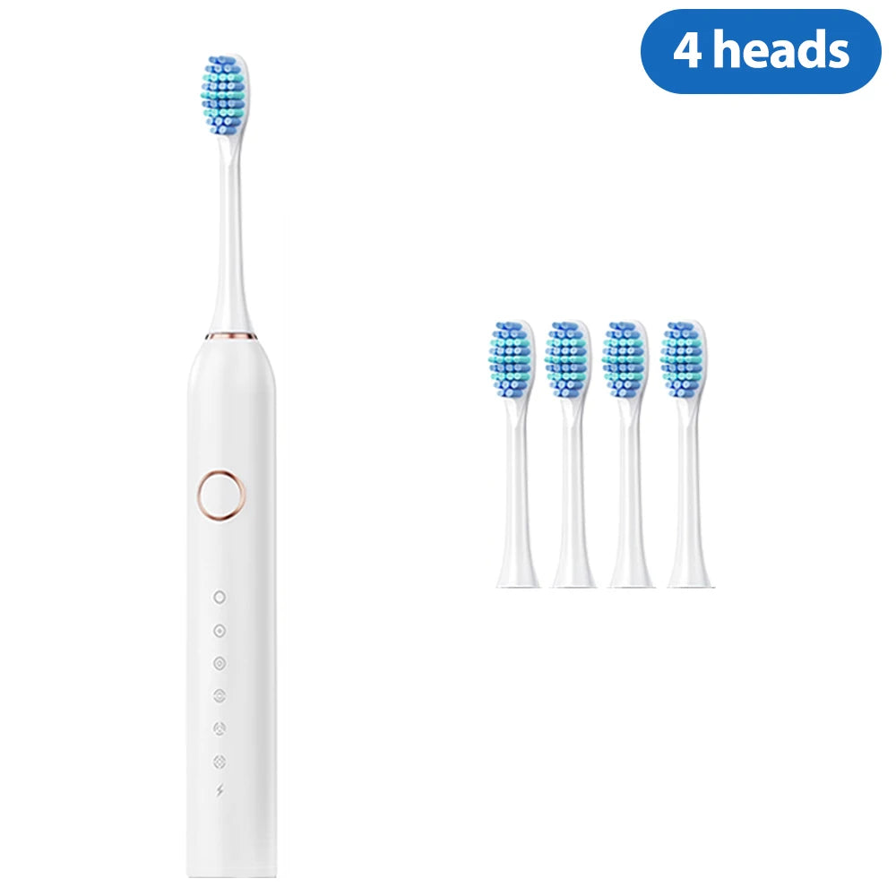 Sonic Electric Toothbrush – 40K VPM, 6 Modes, 8 Brush Heads, Smart Timer, Type-C Rechargeable