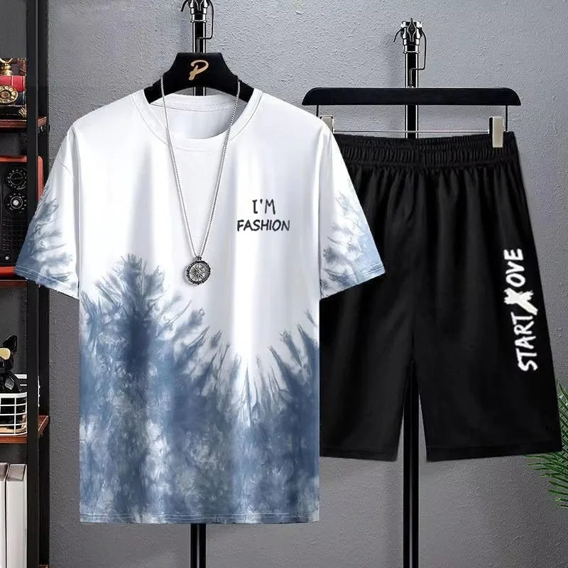 Men's Quick-Dry 3D Print T-Shirt & Shorts Set – Breathable Basketball Sport Tracksuit