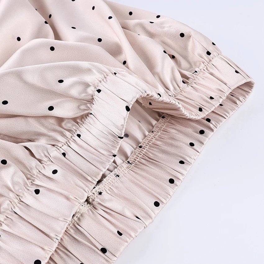 Linad Elegant Satin Lantern Pants – High Waist Vintage Loose Ankle Length Street Chic Trousers