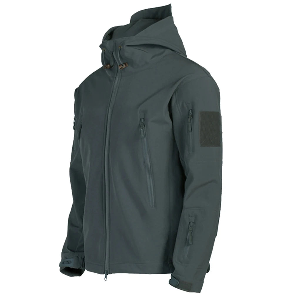 Men's Military Shark Skin Tactical Bomber Jacket — Outdoor Windproof Flight Jacket