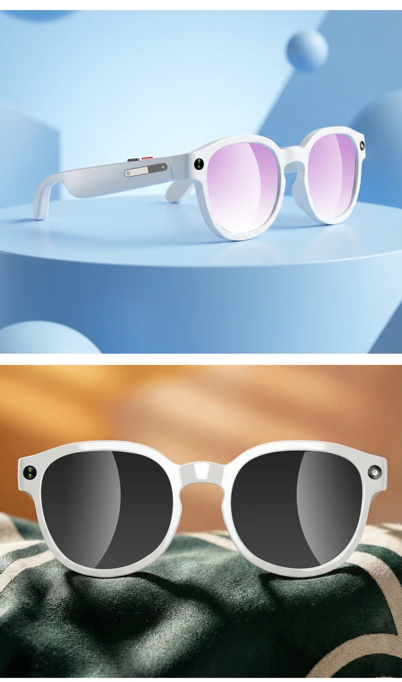 Lenovo AI Smart Glasses — 8MP HD Camera, 4K, AI Translation, Bluetooth Calling & Music