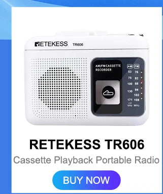 RETEKESS V115 Portable FM AM SW Radio — Rechargeable with USB
