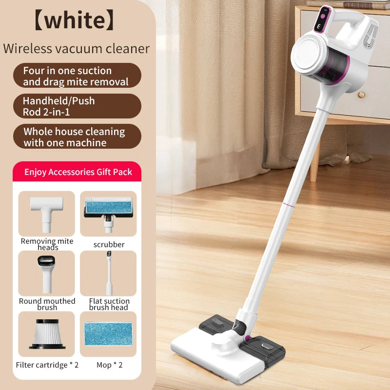 Cordless Vacuum Cleaner 15000Pa — 2-in-1 Stick & Handheld, Lightweight for Carpet, Hardwood Floor, Pet Hair & Car