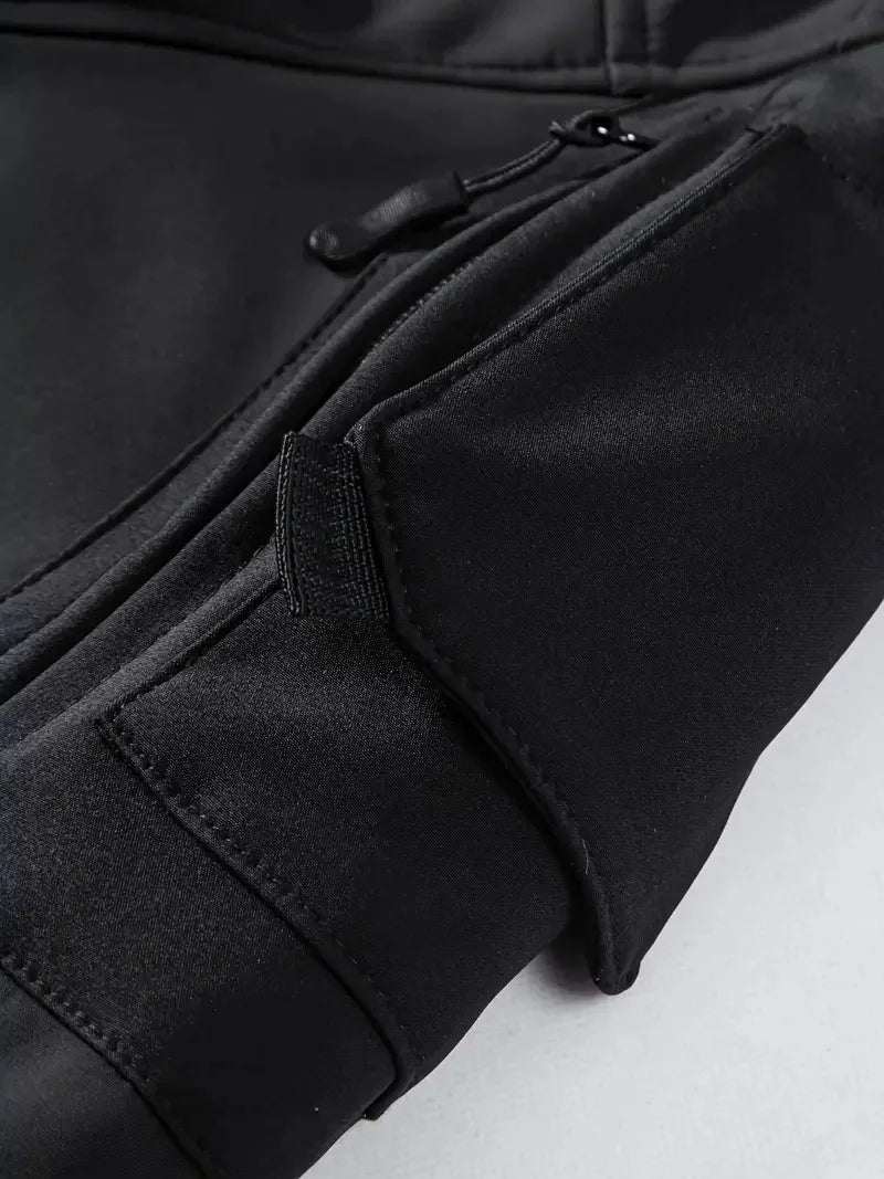 Men's Military Tactical Soft Shell Jacket – Waterproof Windproof Hooded Outdoor Coat
