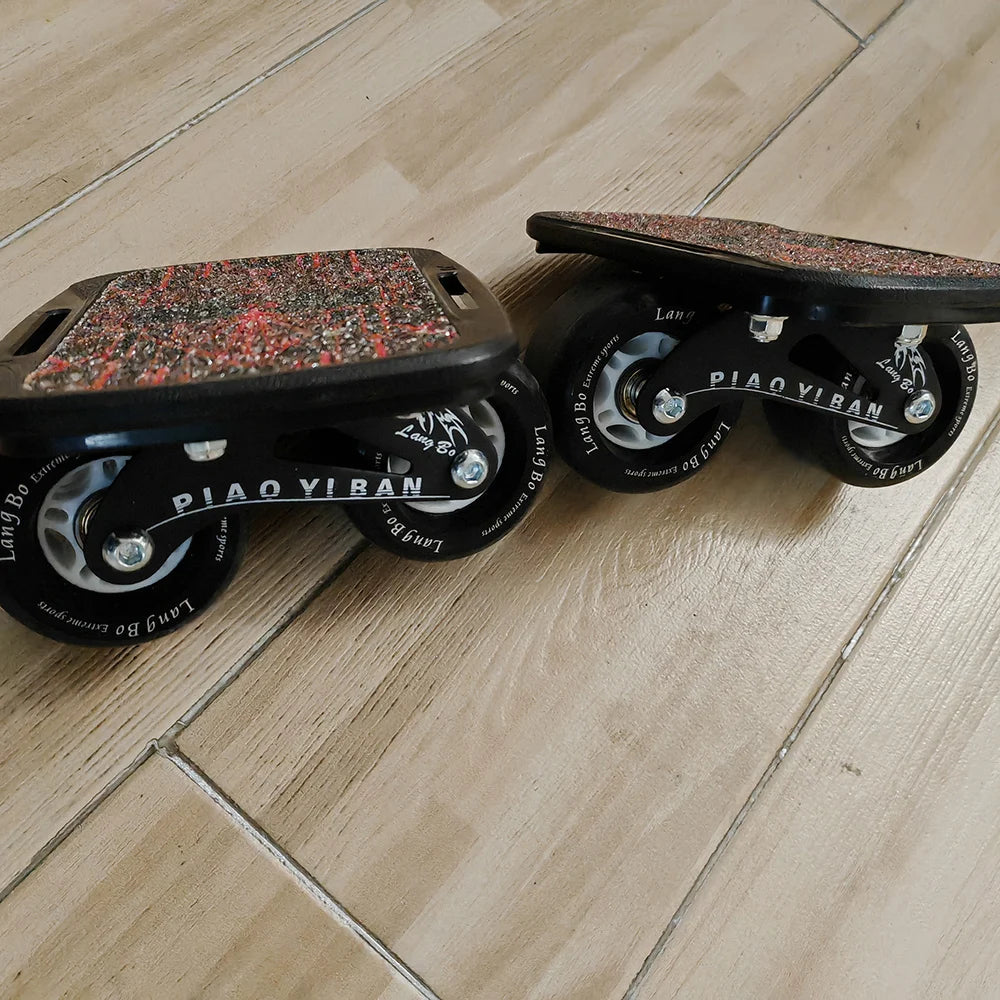 Aluminum Alloy Mini Drift Short Board Roller – 1 Pair Skateboard for Tricks & Street Skating