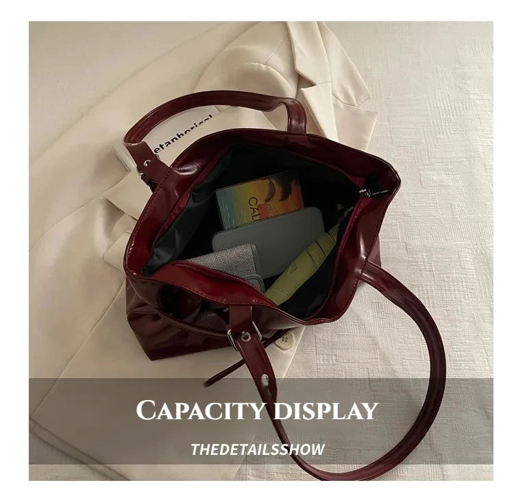Large Capacity Women's Retro Tote Shoulder Bag