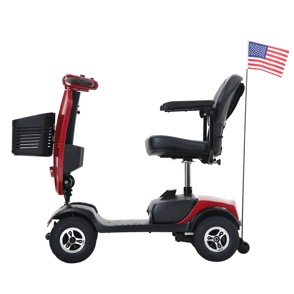 4-Wheel Mobility Scooter with Windshield – 300W, 10-Mile Range