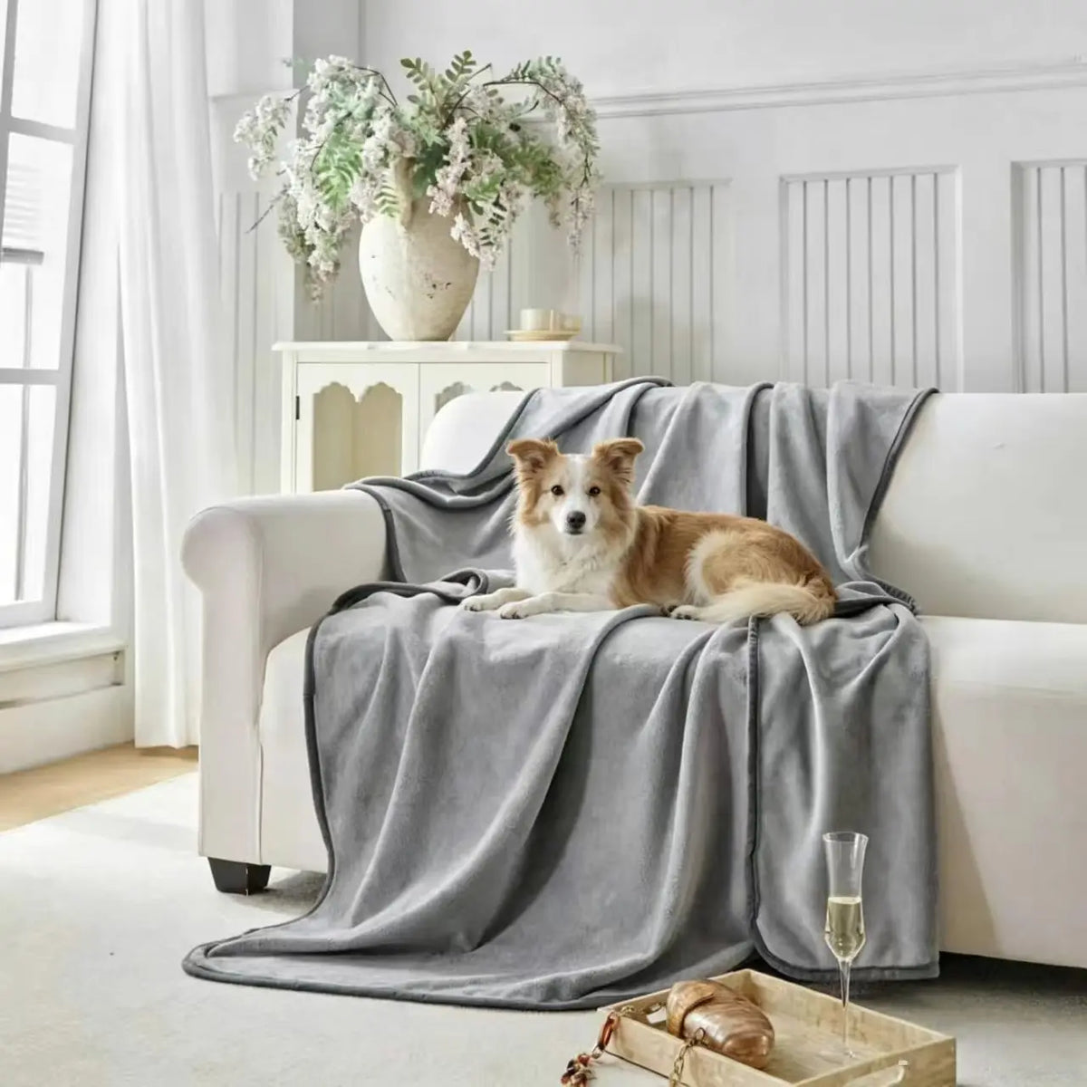 Waterproof Throw Blanket – Reversible Bed & Sofa Cover