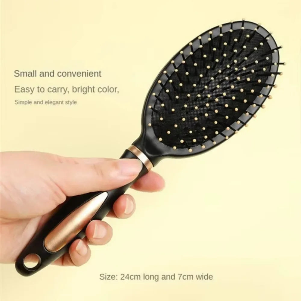 Air Cushion Hairbrush – Soft Nylon Bristle Scalp Massage Detangler for Wet & Dry Hair