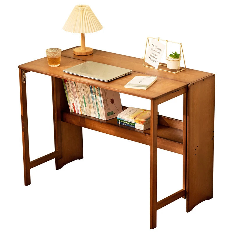 Foldable Bamboo Computer Desk — Student Writing Workbench, Bedroom & Bedside Use, 83cm & 103cm