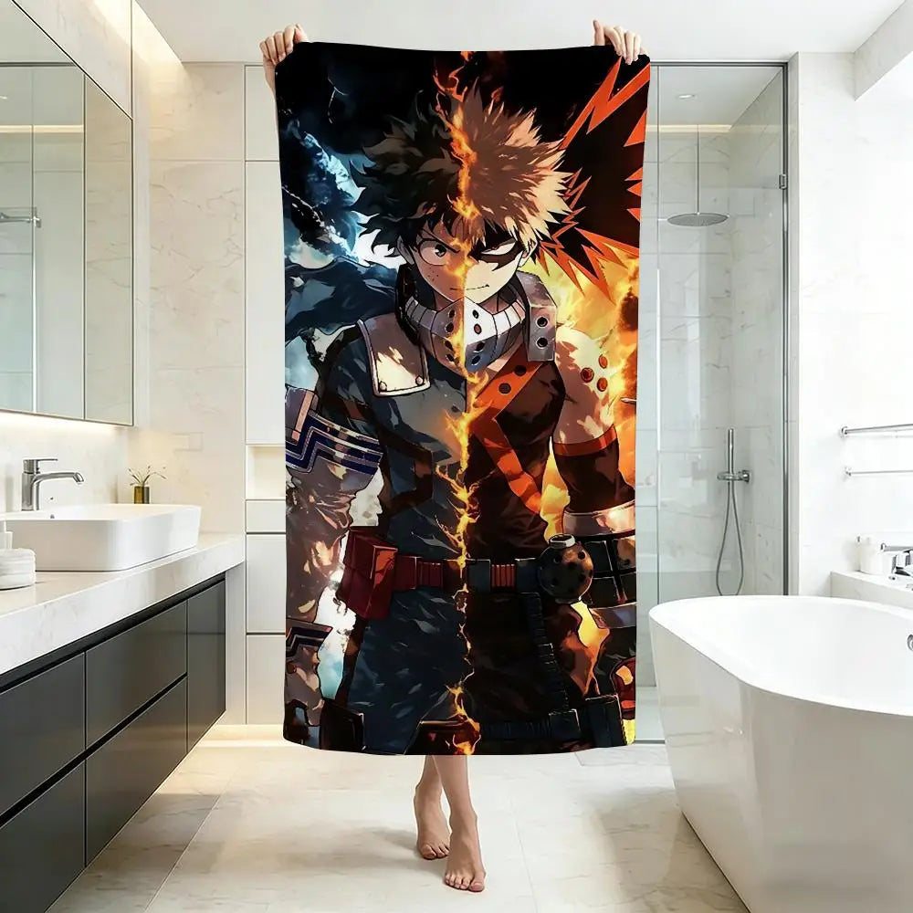 My Hero Academia Ultra-Soft Microfiber Towel – Bath & Beach, Five-Star Quality