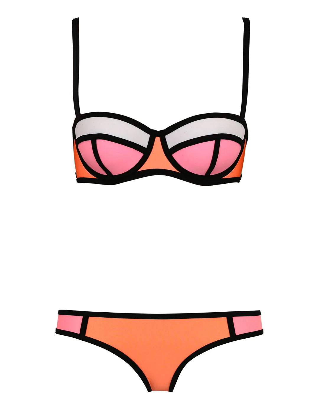 Spaghetti Strap Backless Bikini 2-Piece Set — Women's Split Swimsuit 2025