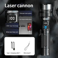 Lenovo Super Bright LED Flashlight – 2000 Lumen, USB-C, Digital Display, IPX8 Waterproof, Zoomable Camping Torch