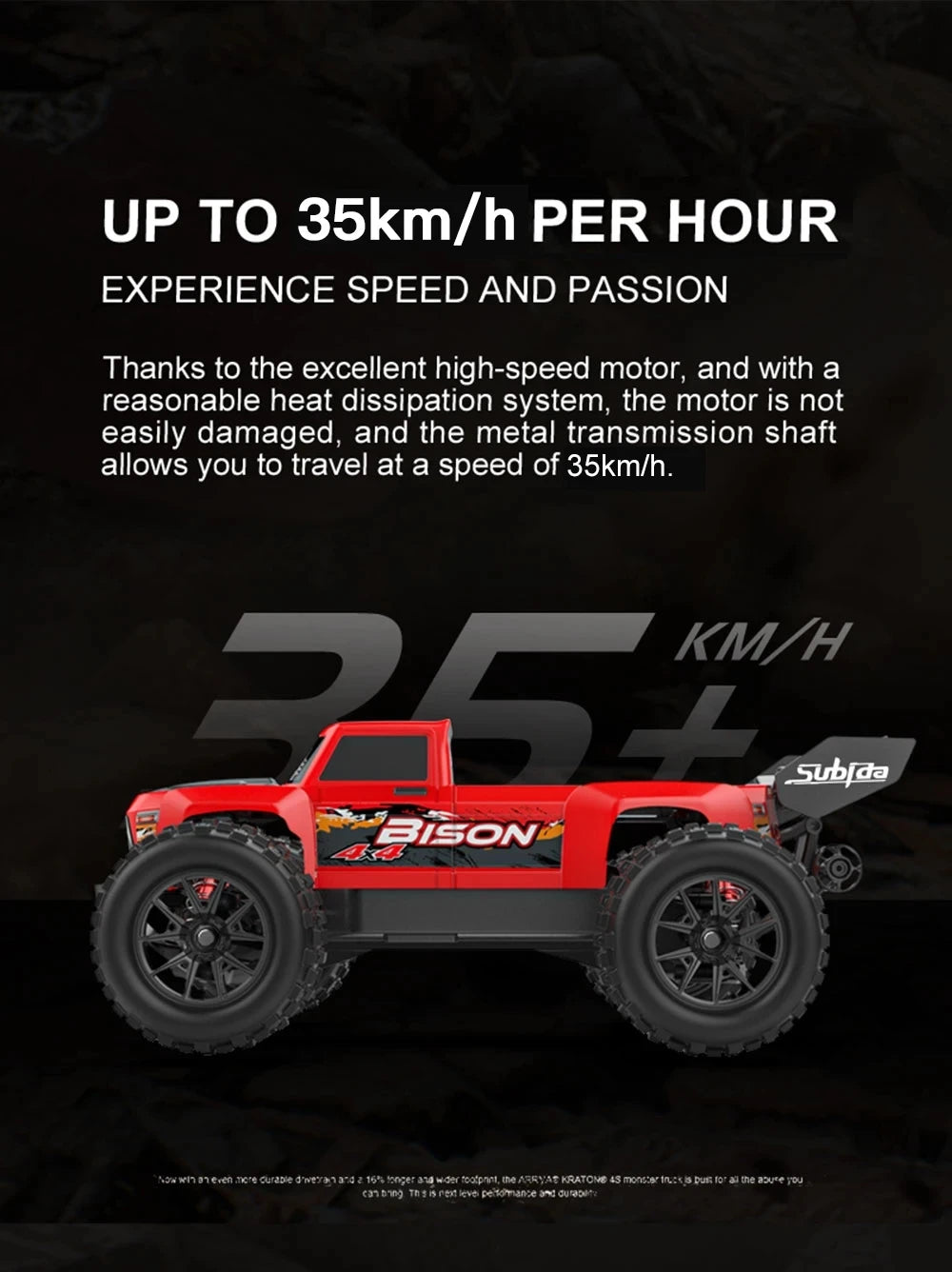 50KM/H 1:16 Scale 4WD RC Car with LED Lights – High Speed Off-Road Buggy Truck