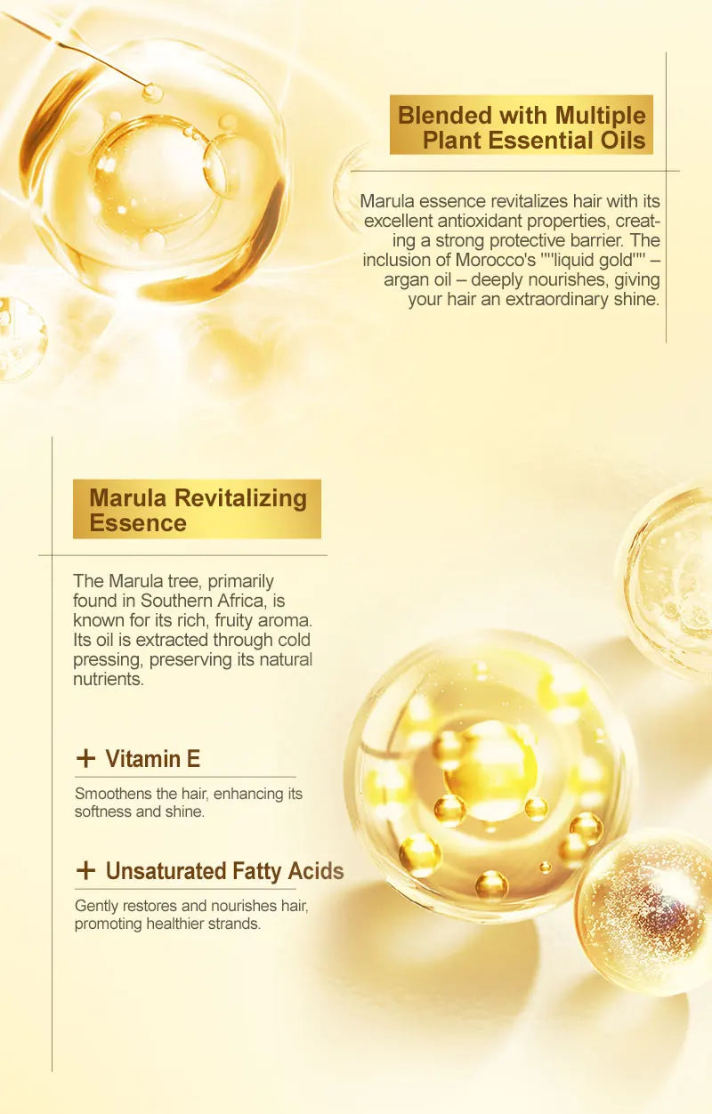 PURC Smoothing Hair Oil Shining Argan Oil Nourishing Soft Repair Damaged Frizz Hair Serum Scalp Treatment Hair Care Products