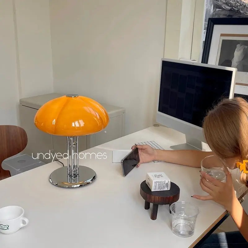 Mushroom Table Lamp – Warm White Button Control