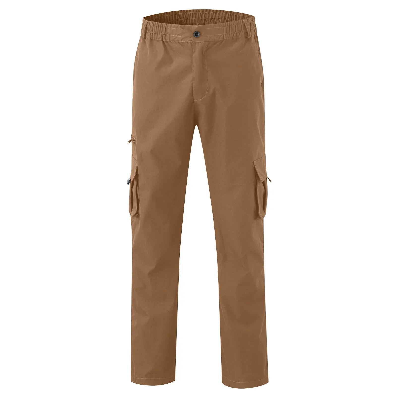 Men's Multi-Flap Pocket Straight Pants — Utility Casual Trousers