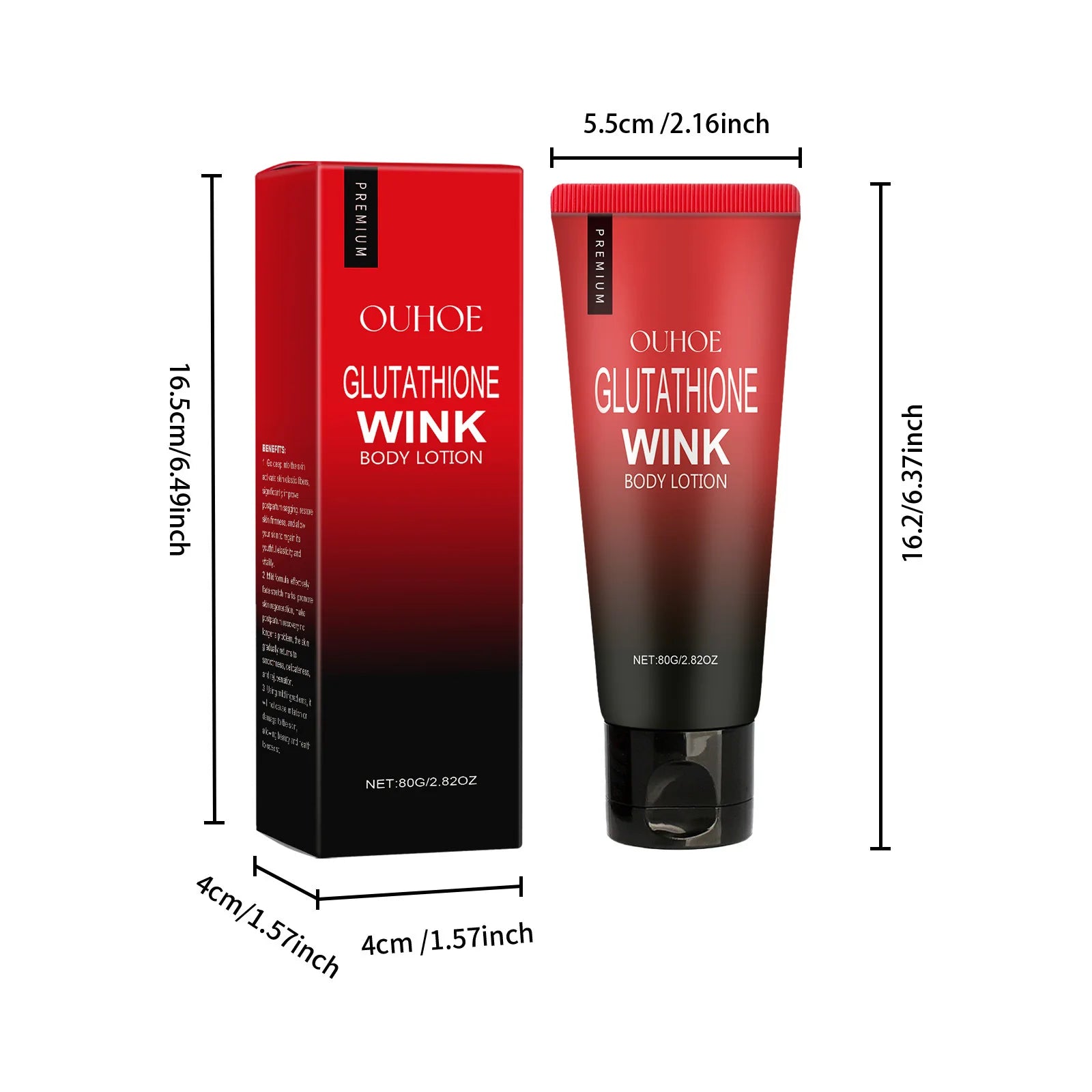 OUHOE Stretch Mark Removal Cream — Postpartum Firming, Anti-Fine Lines & Maternity Body Lotion 80g