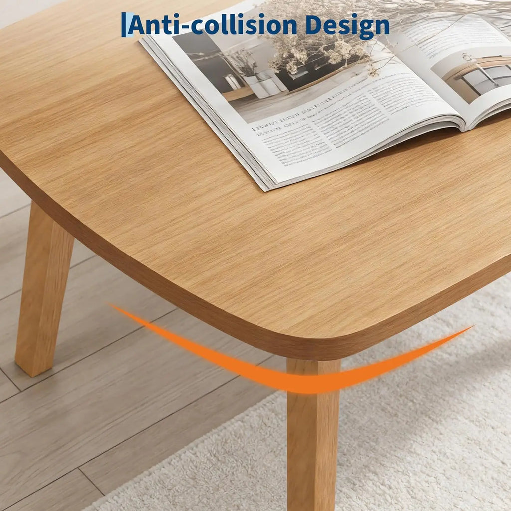 Foldable Wooden Coffee Table — Portable Laptop & Tatami Desk