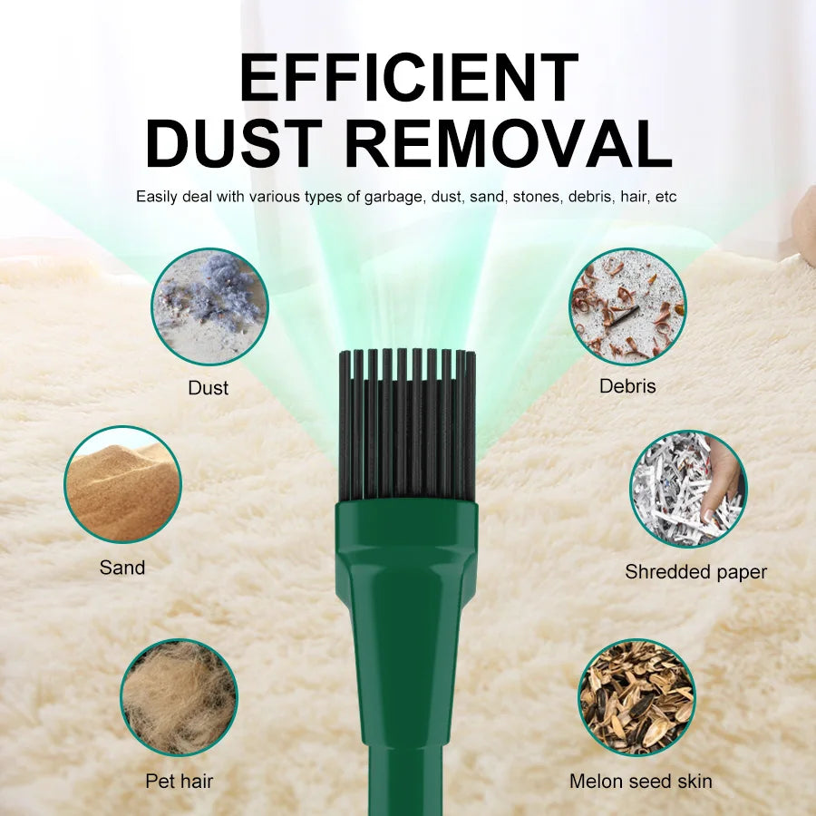 ABS Portable Wireless Car Vacuum Cleaner — Powerful Mini Cleaning Machine for Home, Carpet & Car