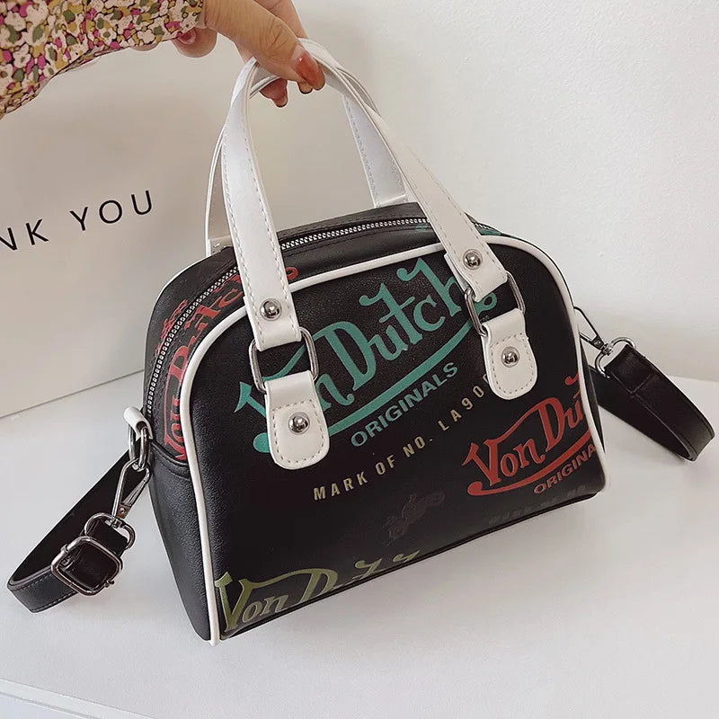 Large Capacity Retro Crossbody Bag – Versatile Women's Shoulder Bag & Handbag