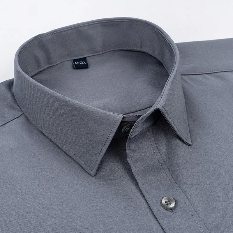 Men's Slim Fit Long Sleeve Business Shirt — Tailored Formal Dress Shirt
