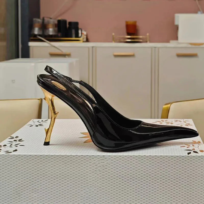 Women's Stiletto Pointed Toe Party Sandals — Sizes 34-48