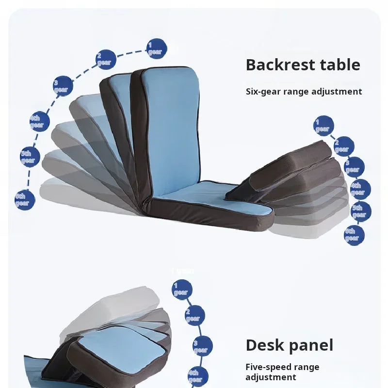 Cotton Folding Floor Sofa with Backrest