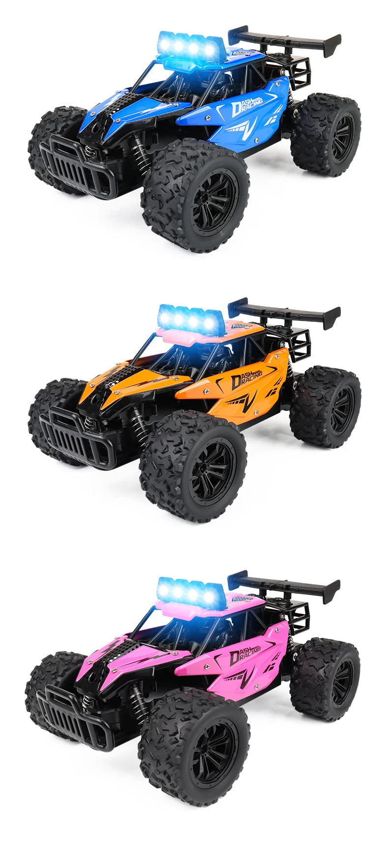 ZWN DK087 1:16 Scale 2WD RC Off-Road Climbing Car with LED Lights – Boys & Girls Gift