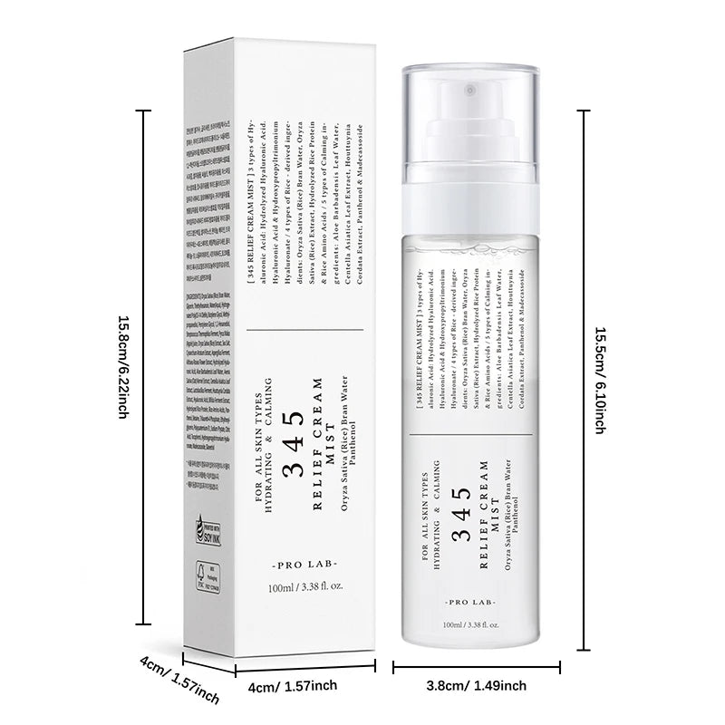 Korean 345 Skin-Softening Face Cream – Gentle Repair Moisturizer for Sensitive Skin