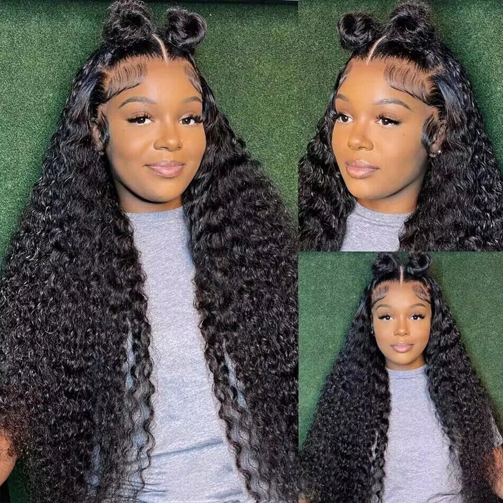 HD Deep Wave Frontal Wig | 13x4 13x6 5x5 Closure Wet & Wavy Water Wave Curly Human Hair for Women