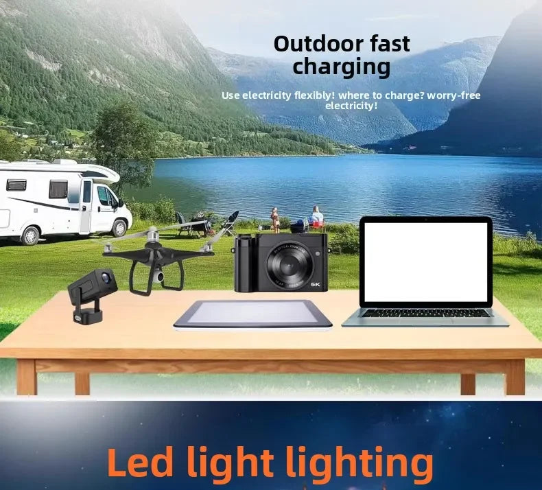 500W Portable Power Station — Multi-Output Solar Generator for Outdoor & Emergency Use