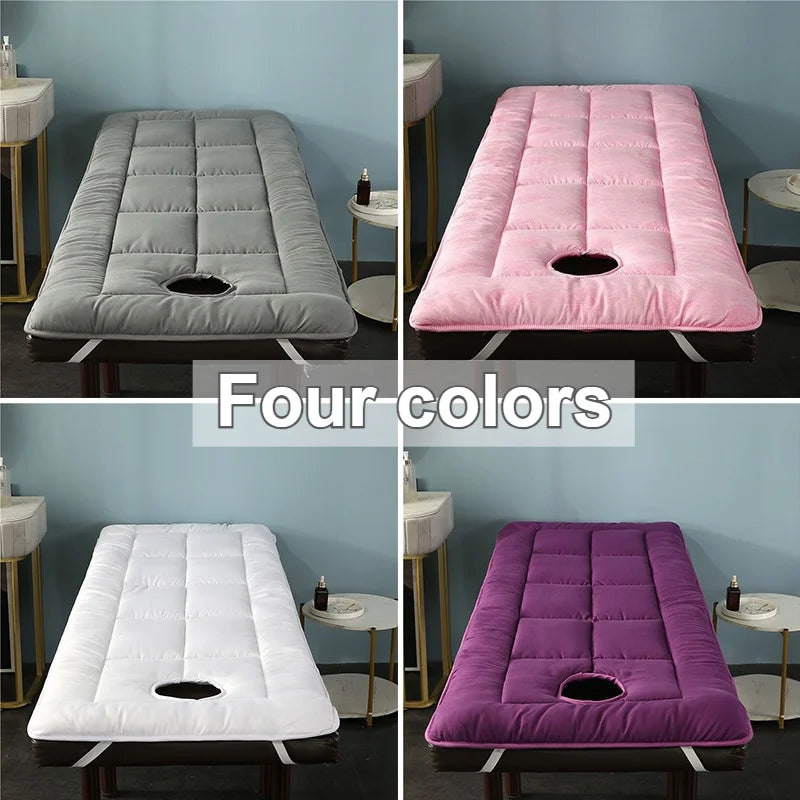 Professional SPA Massage Table Pad – Foldable Facial Bed Cushion with Elastic Bands