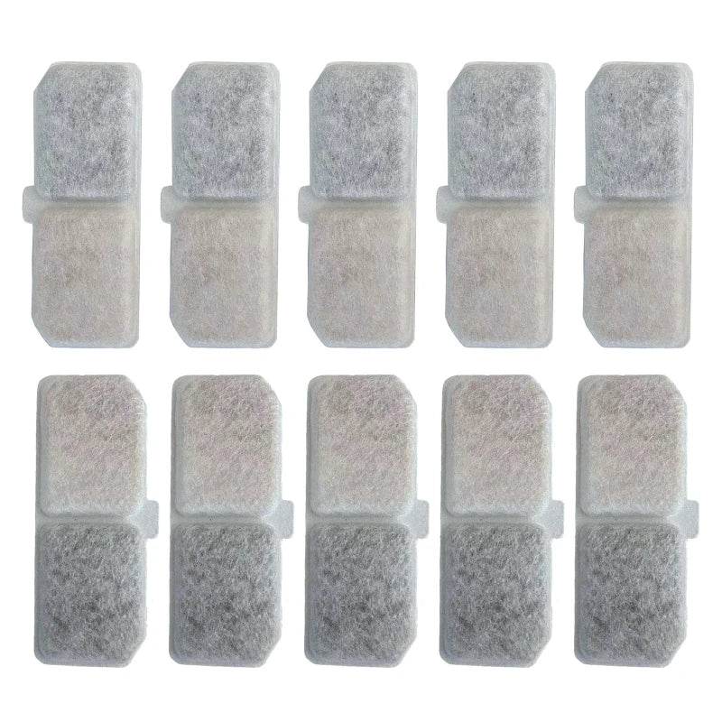 Cat Water Fountain Replacement Filter — 10 Pack