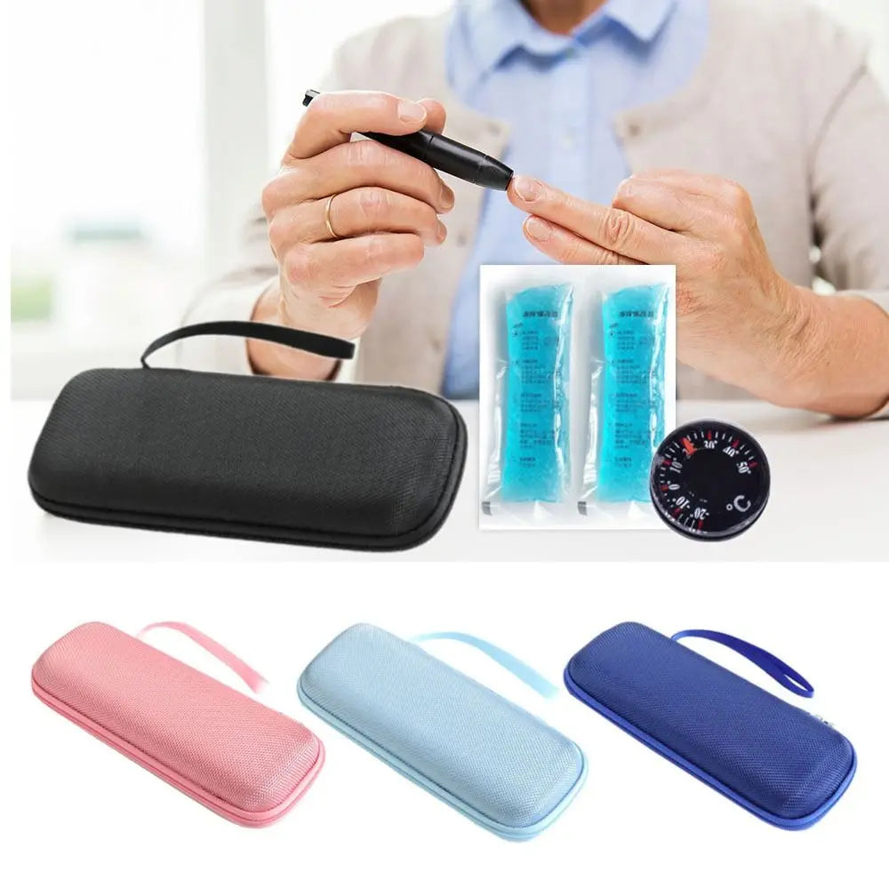 Waterproof EVA Insulin Cooling Bag with Gel Pack – Thermal Insulated Diabetic Pen Case for Travel
