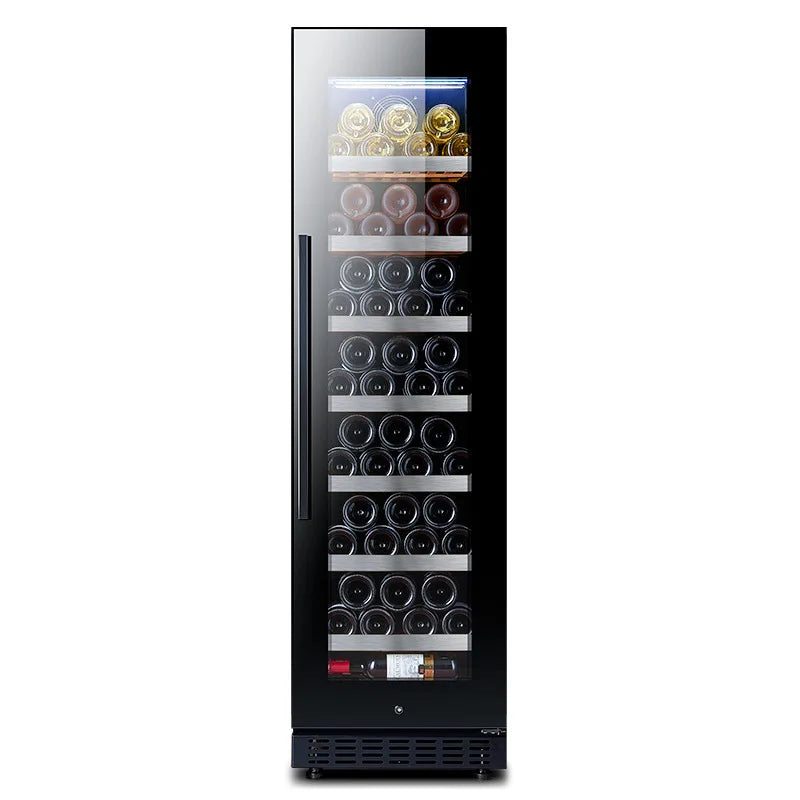 165-Bottle Dual-Zone Large Wine Cooler — 508L Freestanding Compressor Wine Fridge with Beech Wood Shelves & Touch Control for Home, Hotel & Commercial Use