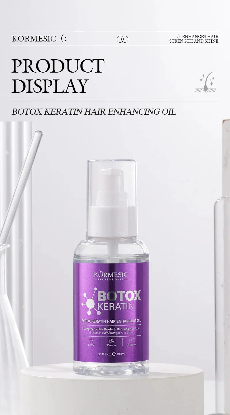 Magic Keratin Hair Enhancing Oil Fast Restore Hair Soft Smooth Shiny Deep Moisturizer Frizzy Dry Scalp Korean Hair Care Products
