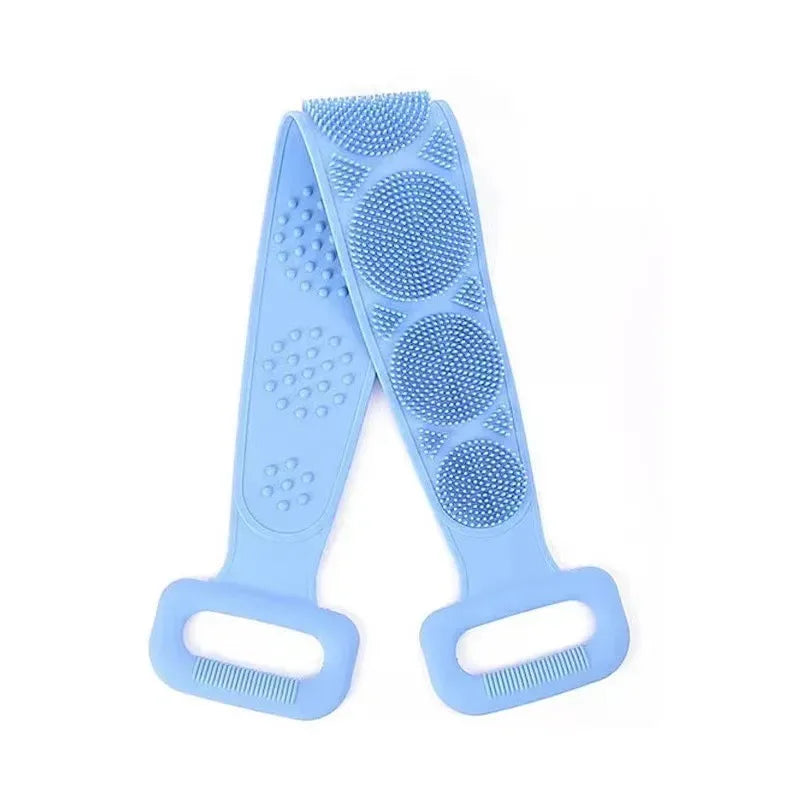 Silicone Back Scrubber Belt – Body Exfoliating Shower Brush & Massage Strap, 60cm