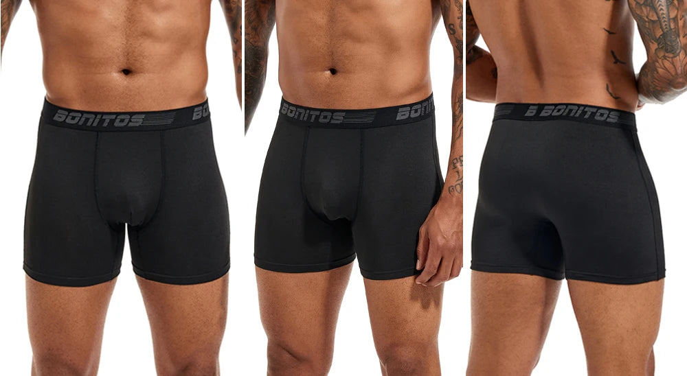 Men's Stretch Boxer Briefs, 4-Pack